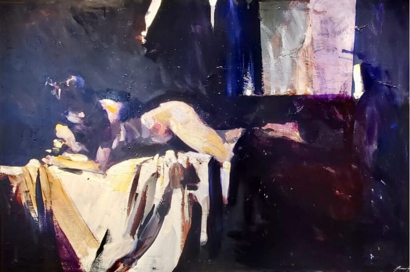 Adam Grosowsky, Reclining Nude, 2025