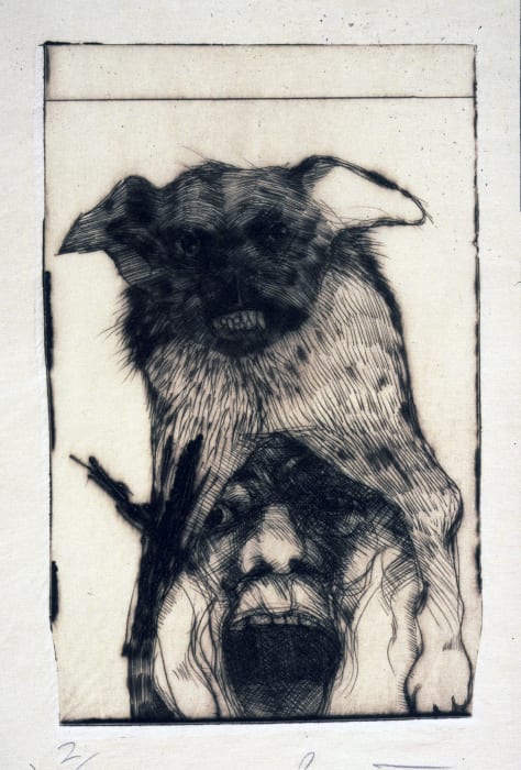 Rick Bartow (1946-2016), Anger (unframed edition), 1998