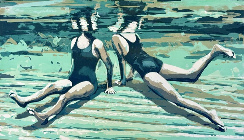 Marit Berg, Two Swimmers 1 (Unframed)
