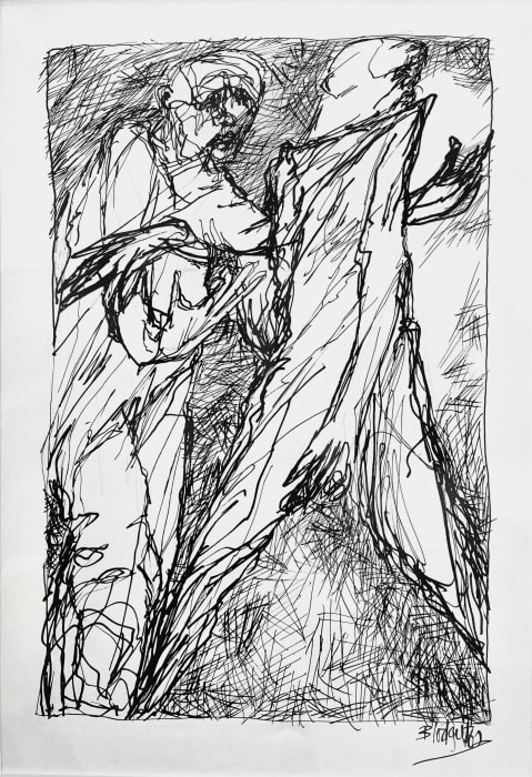 Tom Blodgett (1940-2012), Untitled (Two Figures), 1962