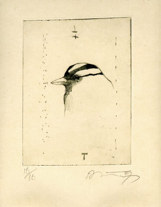 Rick Bartow (1946-2016), Gold Crowned Sparrow 1 (Unframed edition), 2008