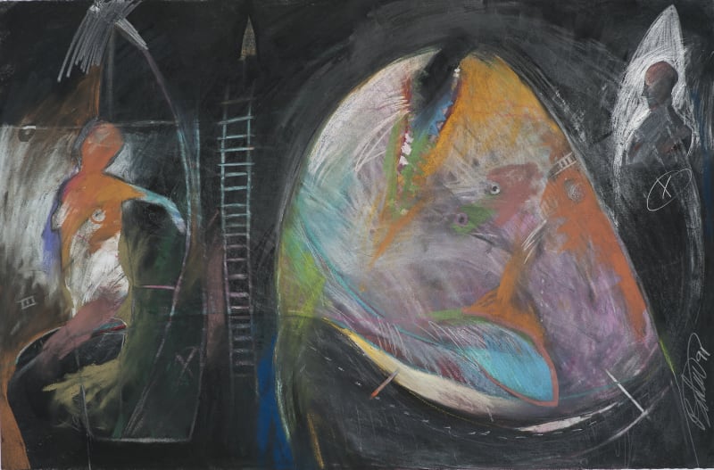 Rick Bartow (1946-2016), The Girl Who Married The Whale IV, from the myth, 1991