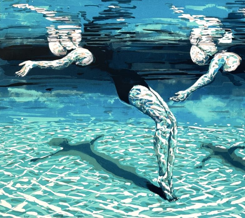 Marit Berg, Two Swimmers 2 (Unframed)