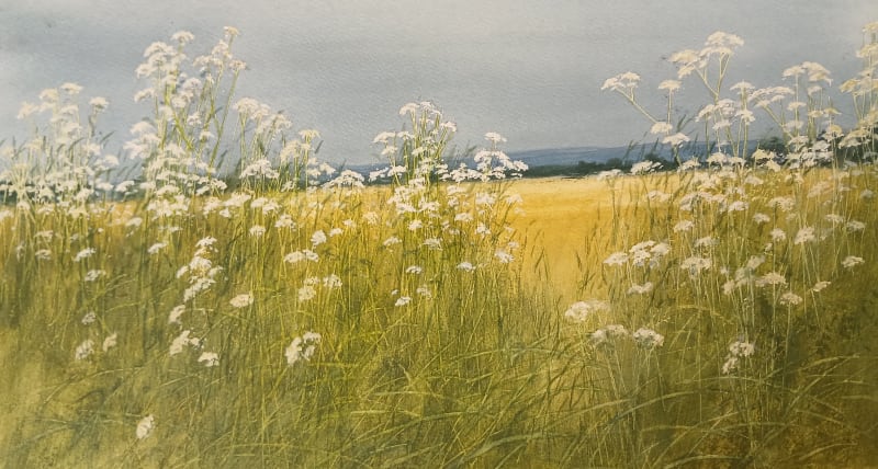 David E Johnston, RSW, July Field Edge, The Mearns 2