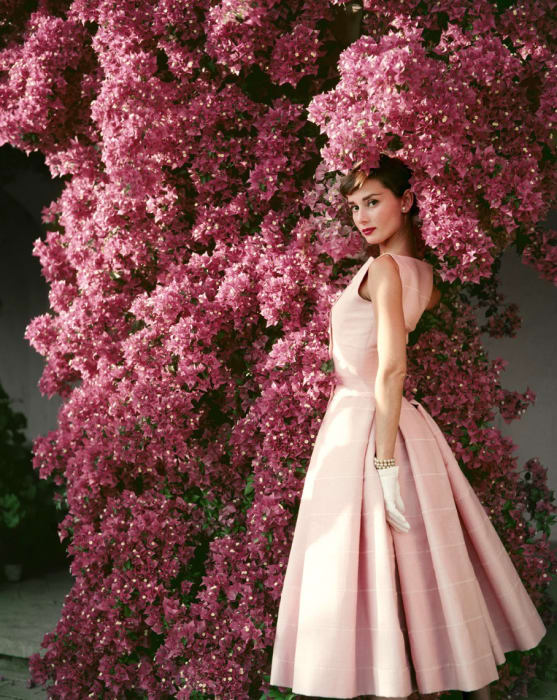 Norman Parkinson, AUFREY HEPBURN WEARING GIVENCHY, 1955