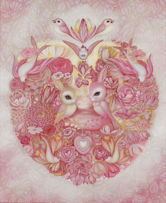Jennybird Alcantara, Sacred Heart in Pink , 2020 - SOLD