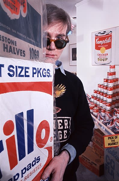 Henri Dauman, Andy Warhol, The American Supermarket, NYC, 1964