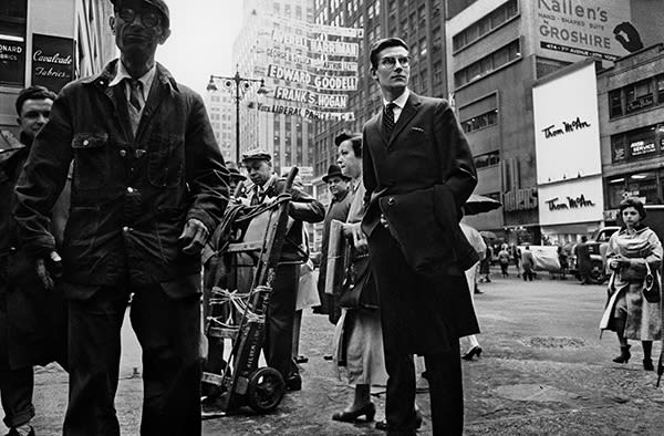 Henri Dauman, Yves Saint-Laurent, 7th Ave., New York, 1958