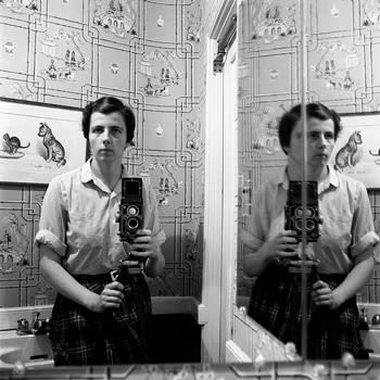 Vivian Maier, 0141124, Self-portrait, 1955