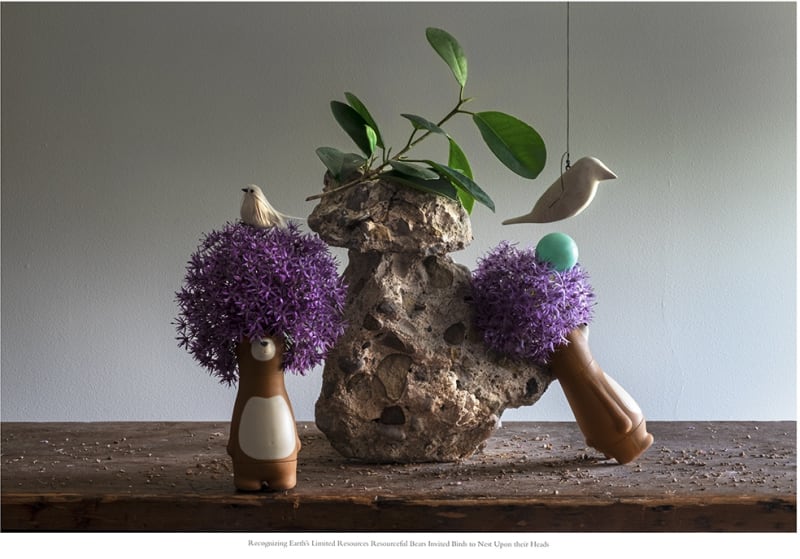Charlee Brodsky, Recognizing the Earth's Limited Resources Resourceful Bears Invited the Birds to Nest Upon Their Heads, 2024