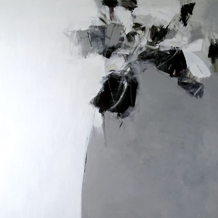 Susan Morosky, White Rockfall I