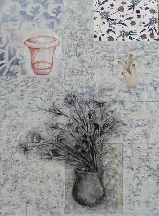 Mary Burke, Penciled Flowers, 2018