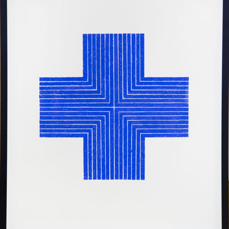 John Zinsser, After Frank Stella, Ourway, 1960-1961 (Blue Version), 2011