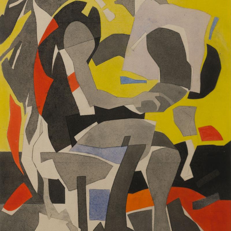Carl Holty, Seated Figure, 1945