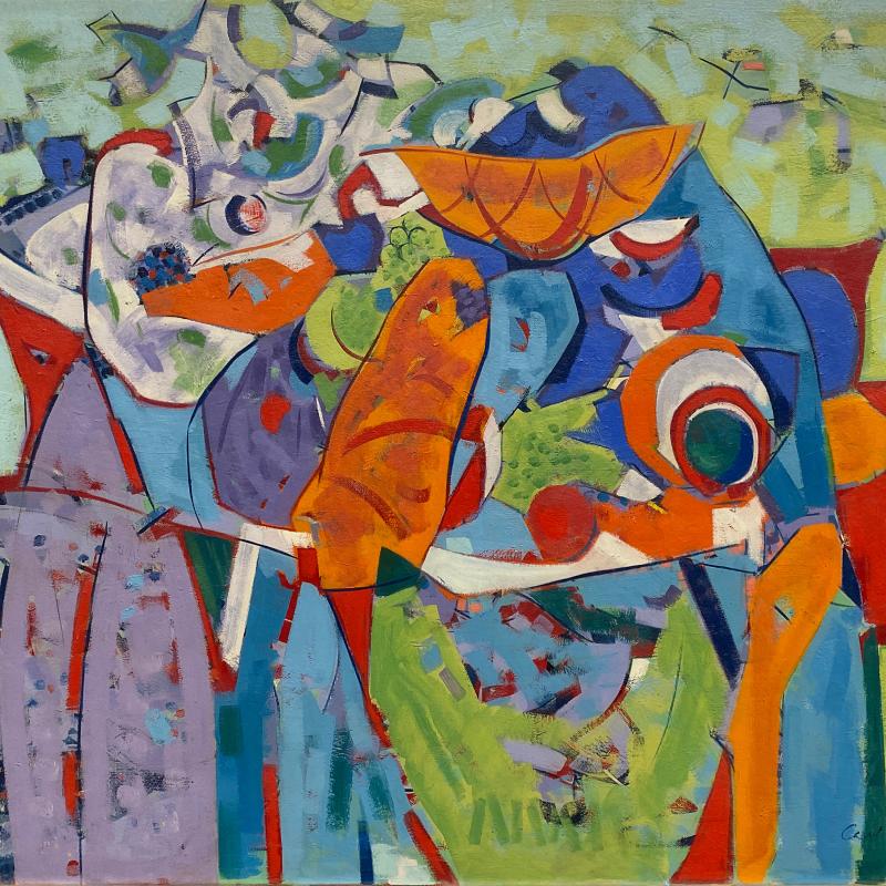Carl Holty, Bread and Flowers, 1948