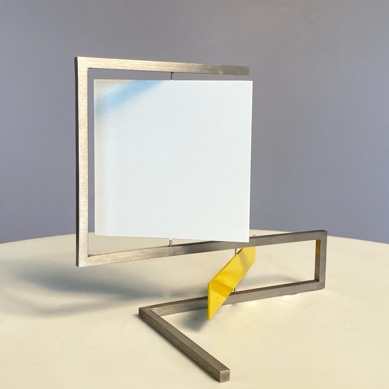Roger Phillips, White Square, Yellow Rectangle (maquette), 2010