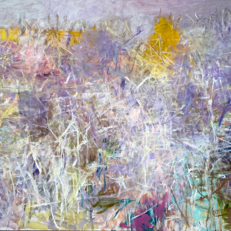 Wolf Kahn, Yellow Tree Amid Grays, 2004