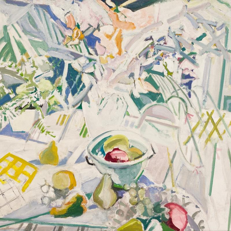 Jane Piper, Still Life with Bowl of Fruit, circa 1985