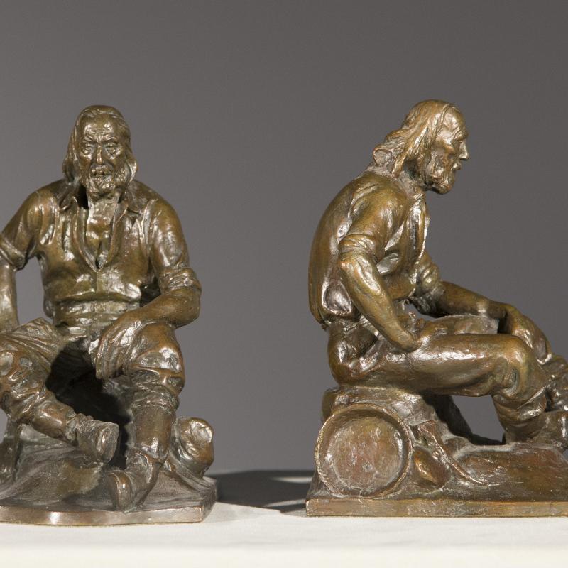 Max Kalish, Pair of Miner Bookends, 1921-25