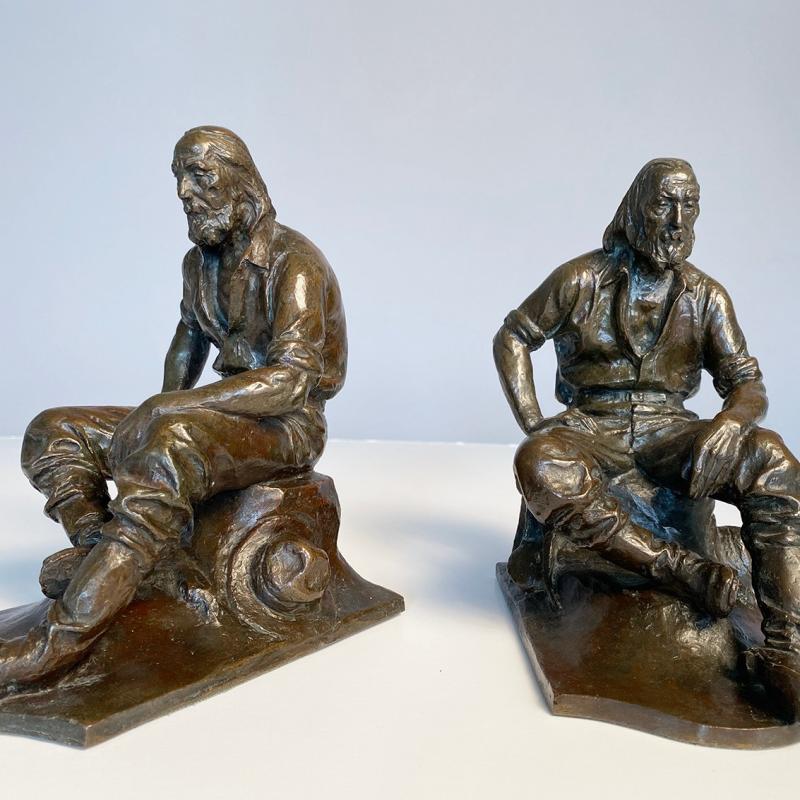 Max Kalish, Pair of Miner Bookends, 1921-25