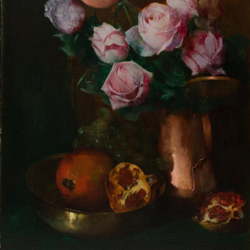 Soren Emil Carlsen, Roses in a Copper Jar, 1897