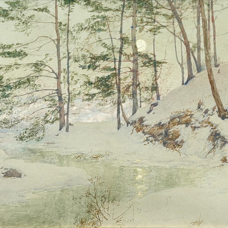 Walter Launt Palmer, Moonlit Winter Night