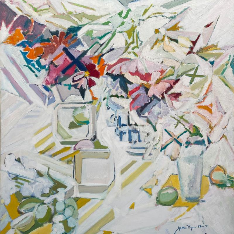 Jane Piper, Still Life with Yellow Stripes, 1989 - 91
