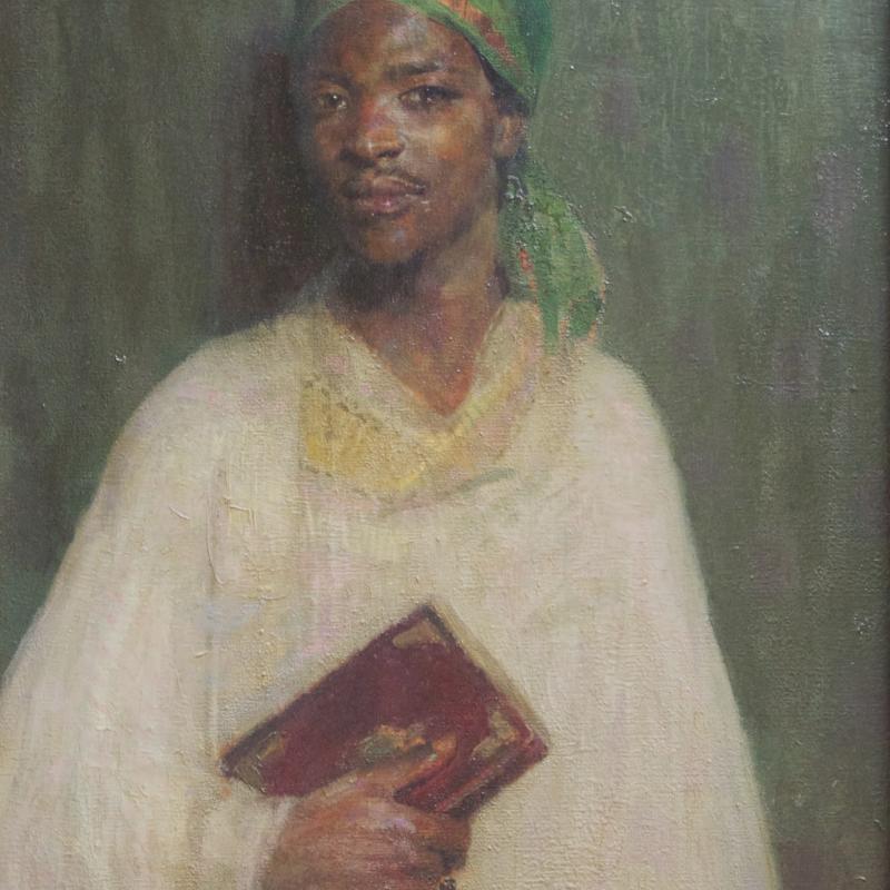 Hovsep Pushman, The Reader of the Koran, Ishmail, #102, Circa 1910 - 20