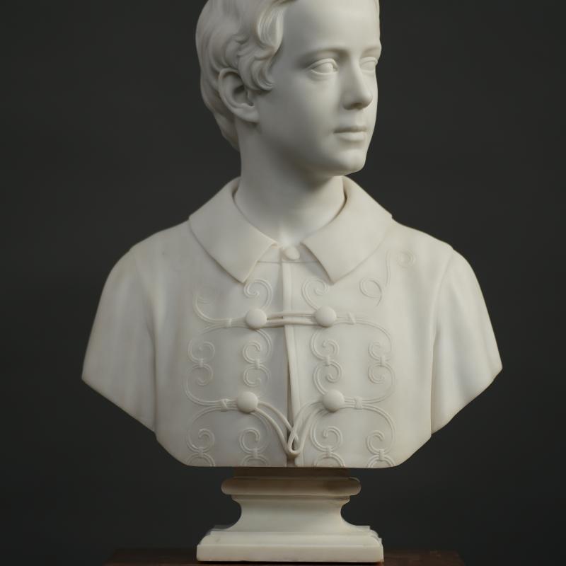 Hiram Powers, William Austin Wadsworth, 1862