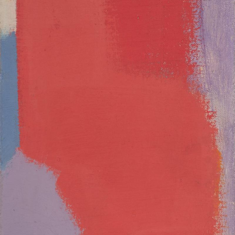 Carl Holty, Color Theory #562 Purple, Red, Blue, White, 1955