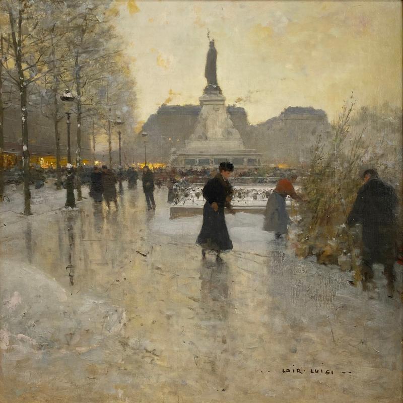 Luigi Loir, Place de Republique, Circa 1890