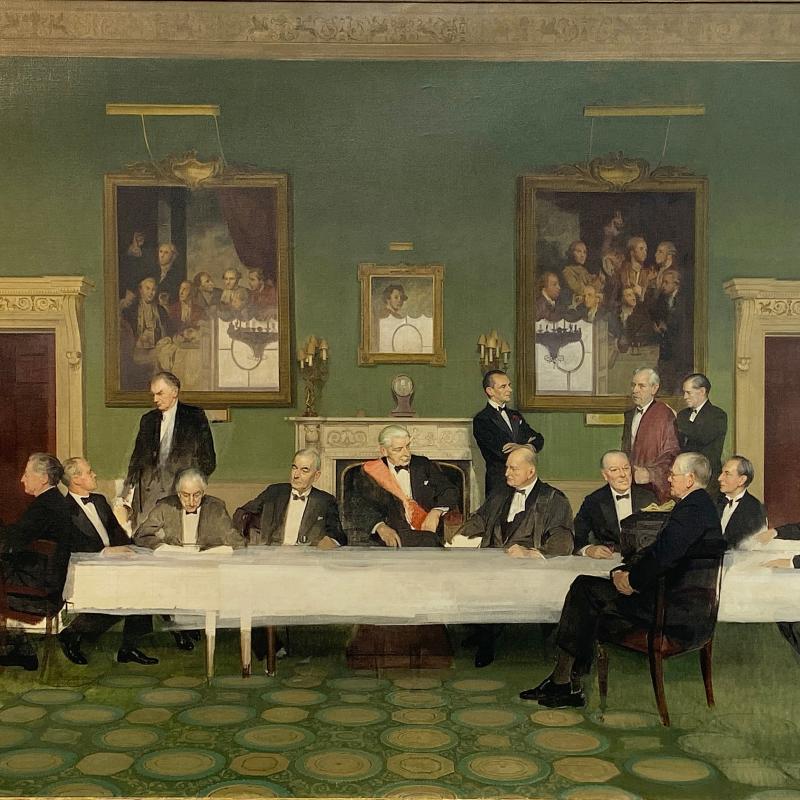 James Gunn, A Meeting at the Society of the Dilettanti, 1954 - 59