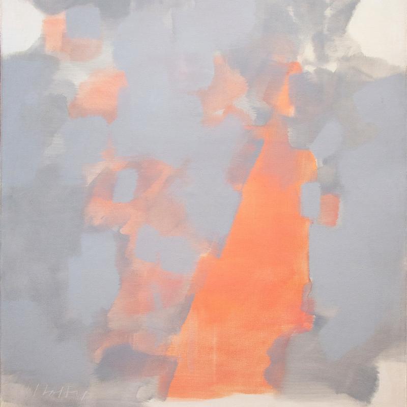 Carl Holty, Gray and Rose, 1964