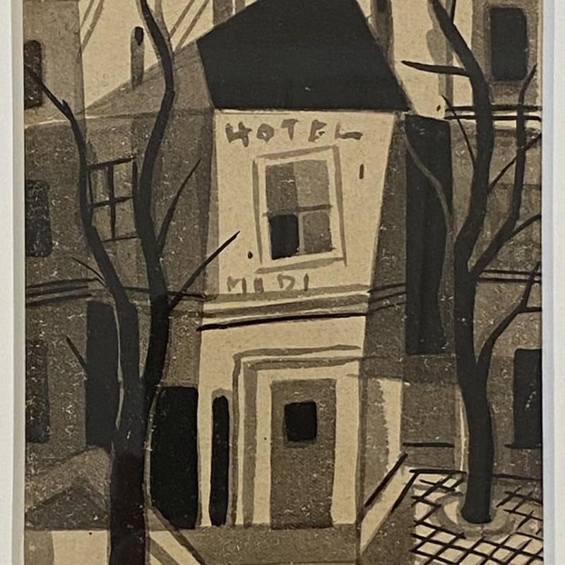 Carl Holty, Paris, Hotel, 1930