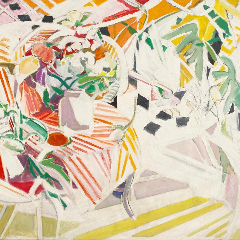 Jane PIper, Still Life with Chair, circa 1985