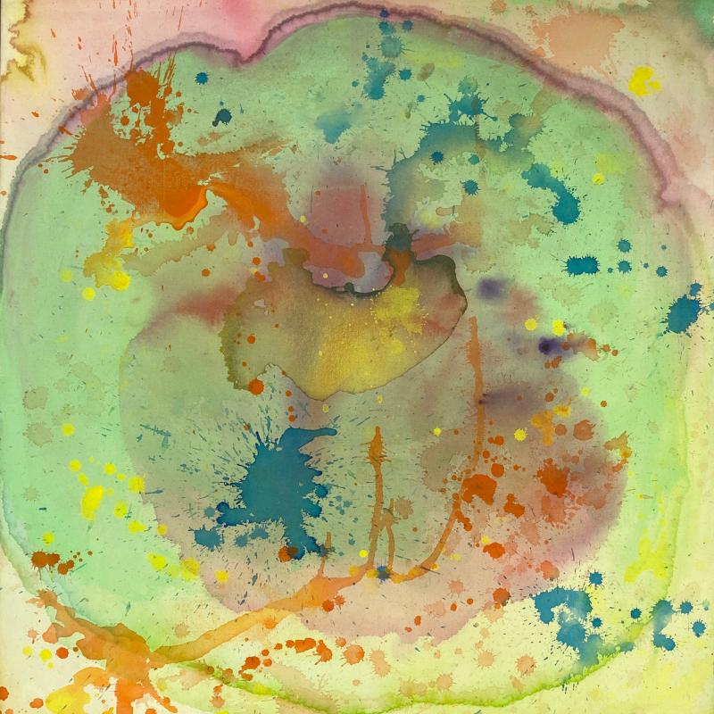 Vivian Springford, Stain Delicate Green Pink (VSF 402), 1985