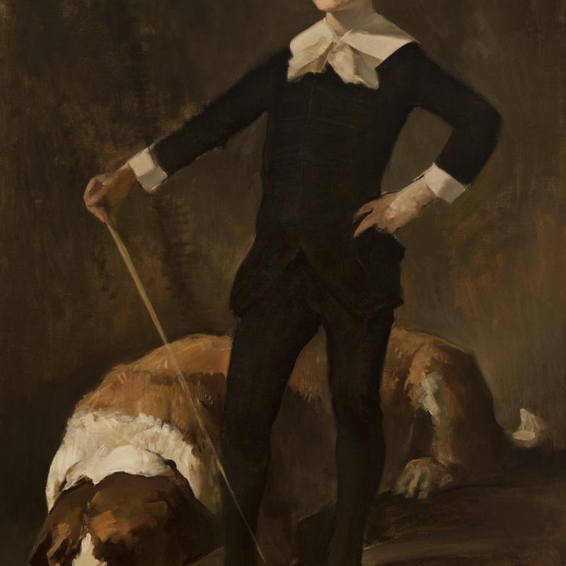 John White Alexander, Portrait of Frederick Beasley Alexander, 1888