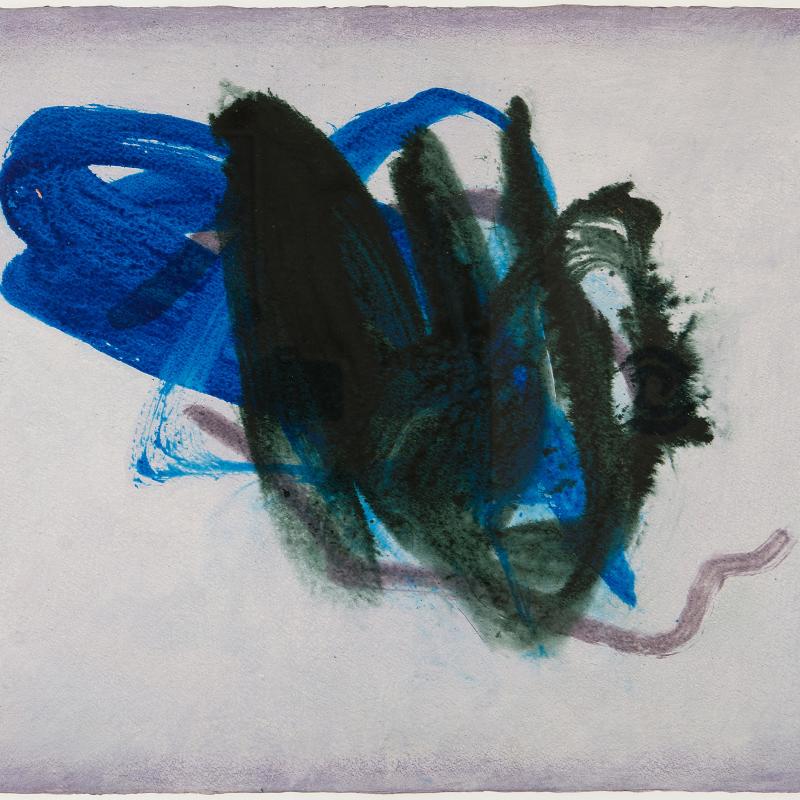 Cleve Gray, Gesture: Blue, 1984