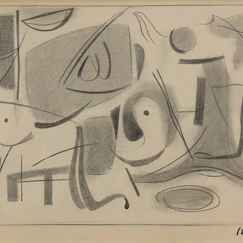 Carl Holty, Forms and Figures #2Sketchbook #3, c. 1935