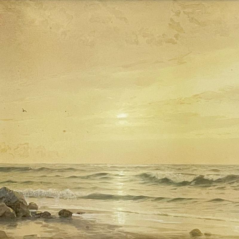 William Trost Richards, Twin Lights, Thacher Island, 1873