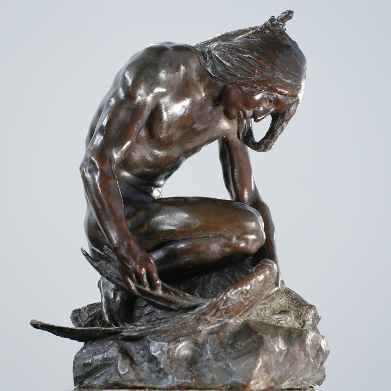 John Joseph Boyle, Indian Capturing an Eagle, 1905