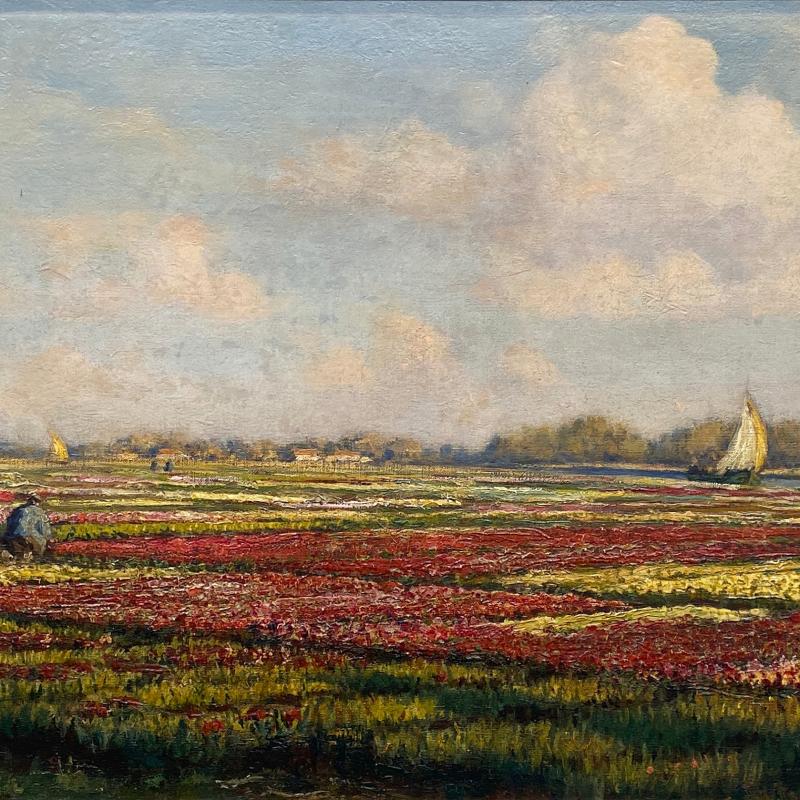 Frank S. Herrmann, In the Flower Fields, 1895