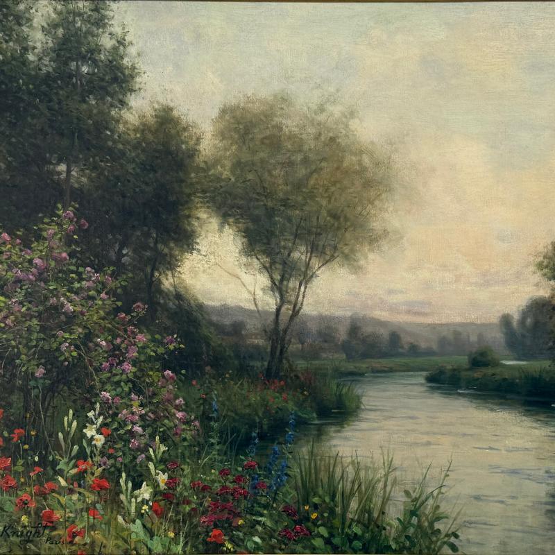 Louis Aston Knight, Flowers on the Riverbank