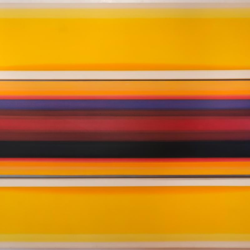 Lawrence Calcagno, Sunbands V, 1969