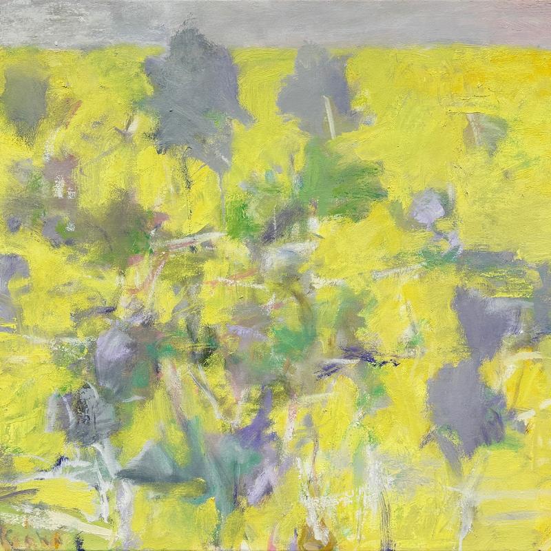 Wolf Kahn, Foliage in a Lemon-Yellow Surround, 2004