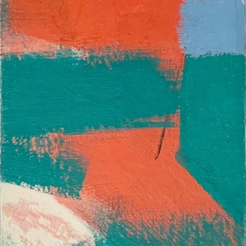 Carl Holty, Color Theory: Red, White, Blue, Green #548