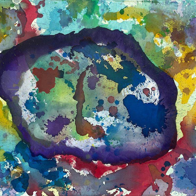 Vivian Springford, Stain, Purple and Yellow (VSF 208), circa 1980s