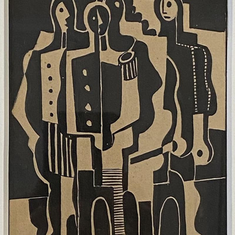Carl Holty, Paris, Four Figures, 1930