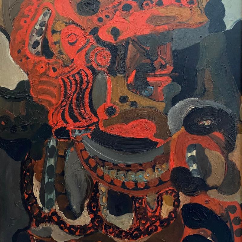 Pinchas Maryan, Orange Helmet,, 1953