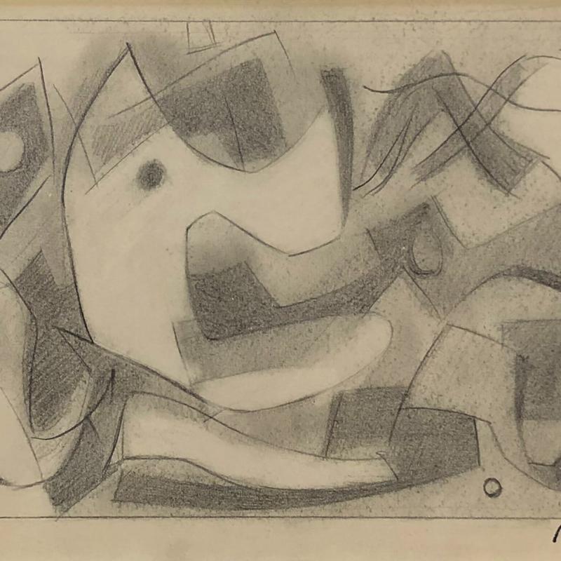 Carl Holty, Forms and Figures #1Sketchbook #3, c. 1935
